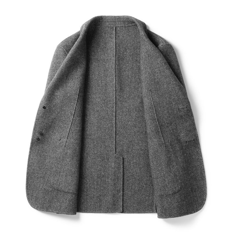 Herren Blazer mit Taschen und Knöpfen