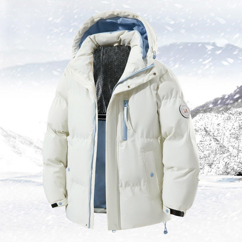 Herren Daunenjacke mit Taschen und Kapuze