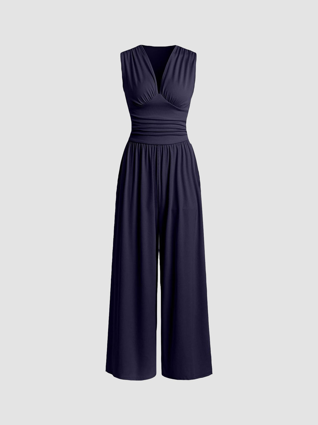 CHARITY | Stilvoller ärmelloser Jumpsuit für Damen mit weitem Bein