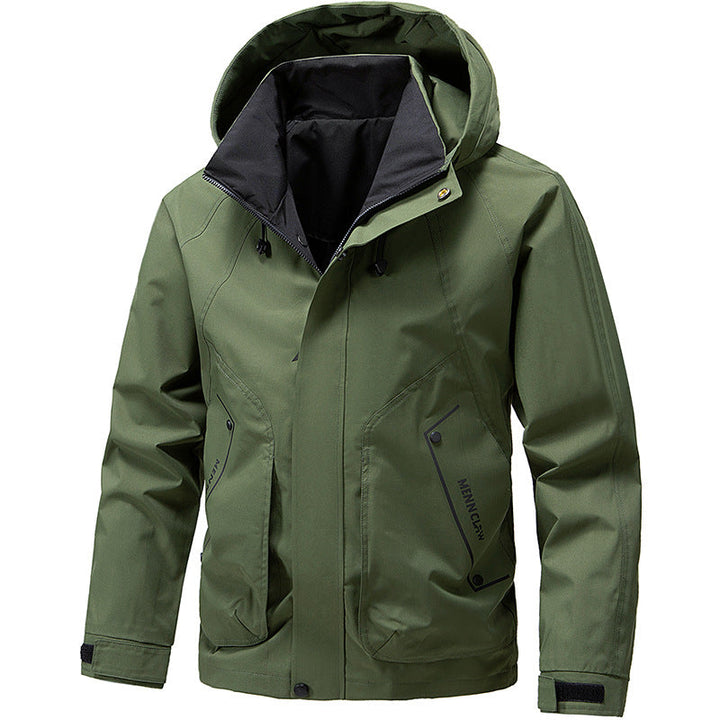 Herren Jacke mit Kapuze, langen Ärmeln und Taschen