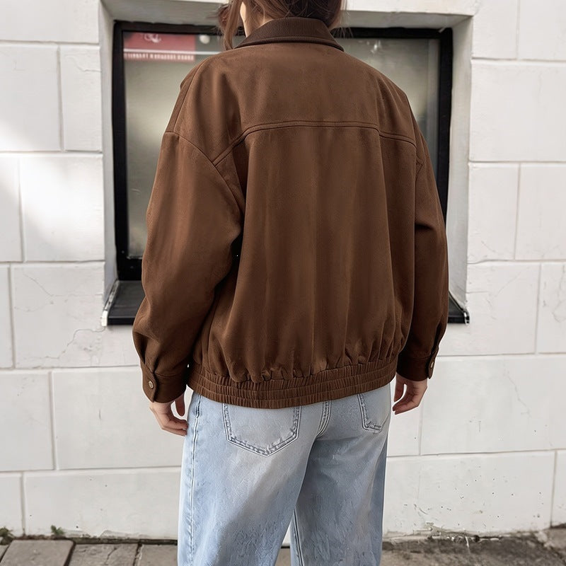 Damen Kurzjacke mit Reißverschluss und Klappentaschen