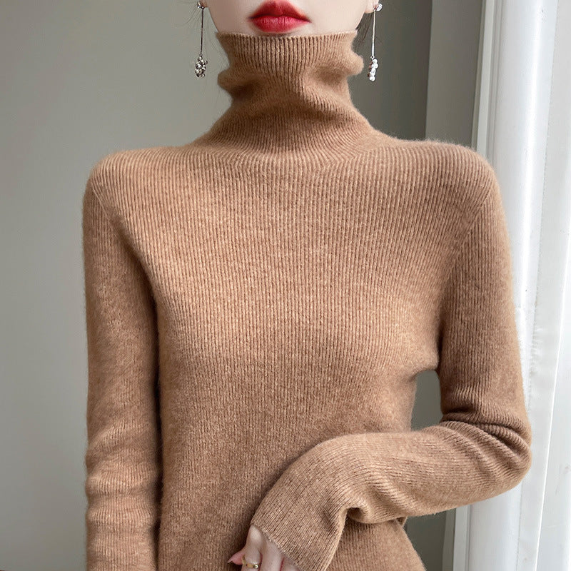 Damen Rollkragenpullover Slim Fit