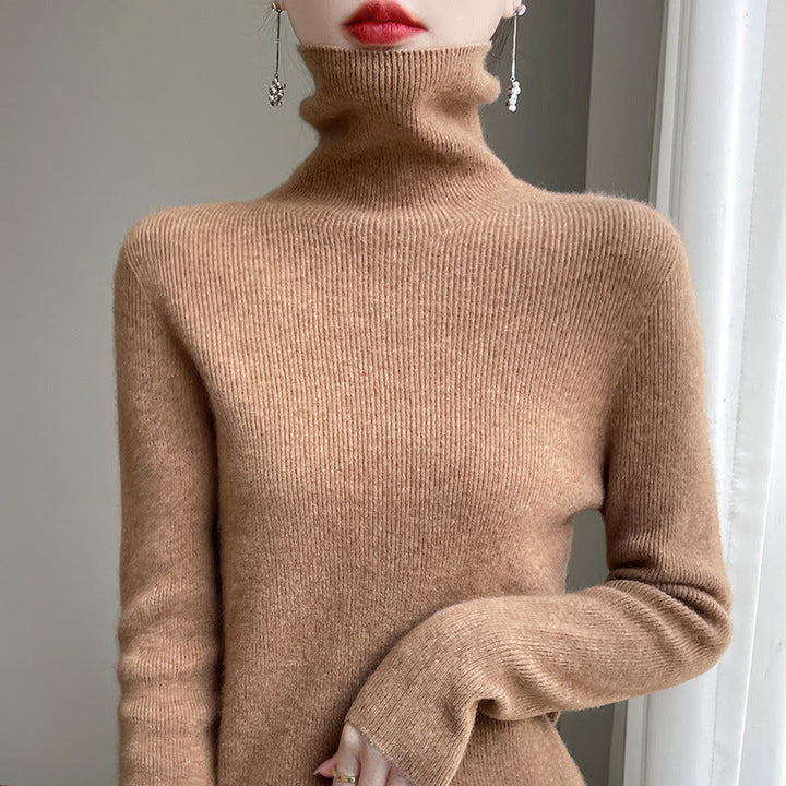 Damen Rollkragenpullover Slim Fit