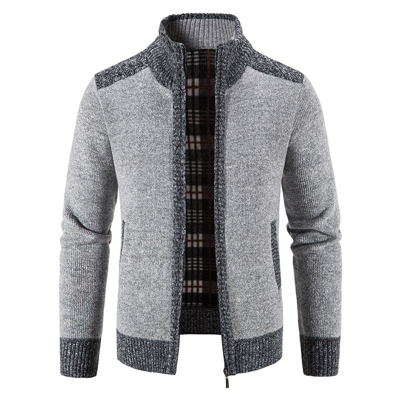 Herren Zip-Jacke Langarm mit Taschen