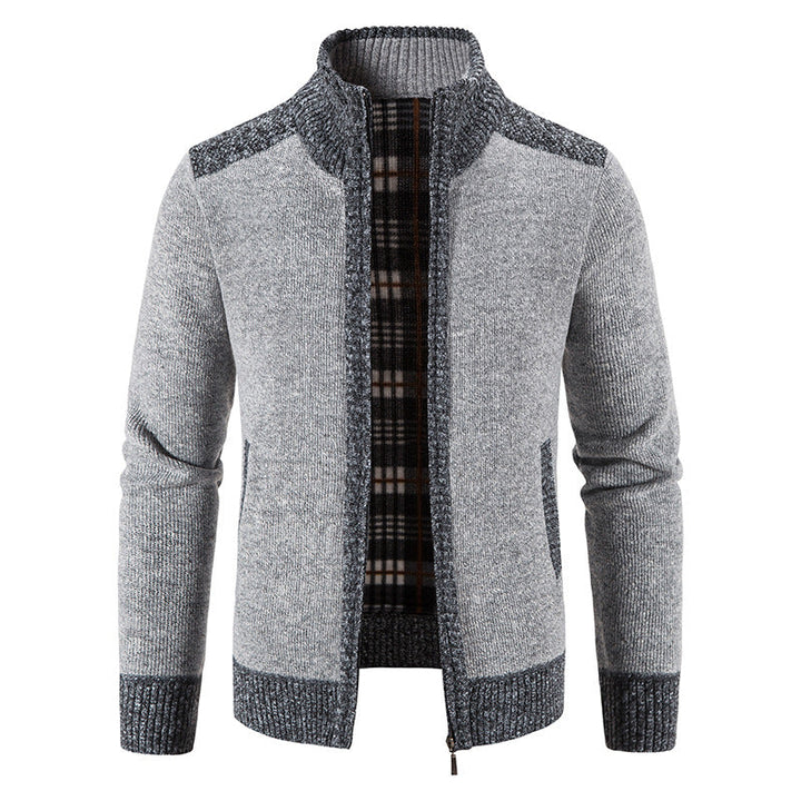 Herren Zip-Jacke Langarm mit Taschen