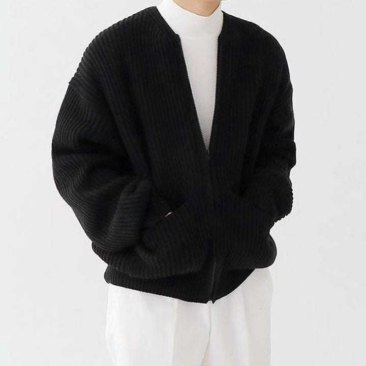 Seth | Fijngebreide herensweater met rits