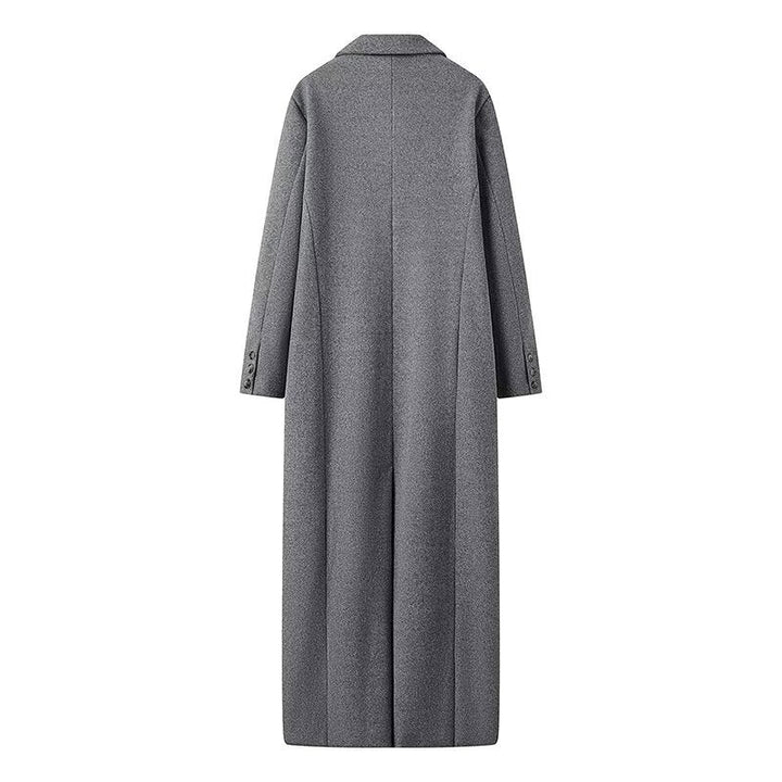 Damen Maxi-Mantel Oversized mit langen Ärmeln und Taschen