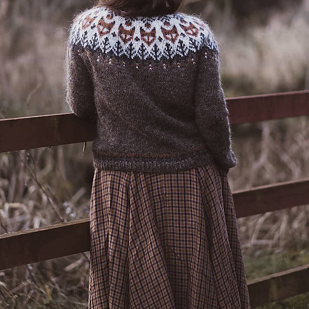 Anna | Bequemer Eleganter Pullover für Damen mit Rundhalsausschnitt
