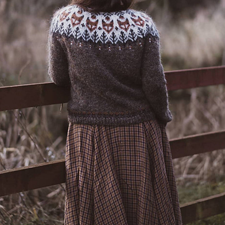 Anna | Bequemer Eleganter Pullover für Damen mit Rundhalsausschnitt