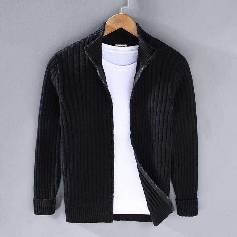 Jay | Stijlvolle Herensweater met Rits Weste für Herren mit Streifen