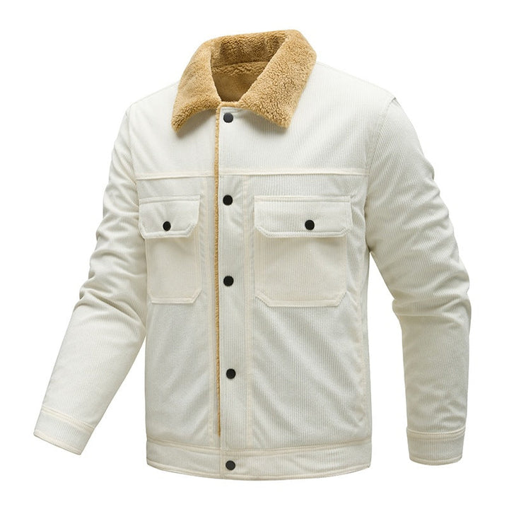 Herren Jacke Langarm mit Taschen und Knöpfen