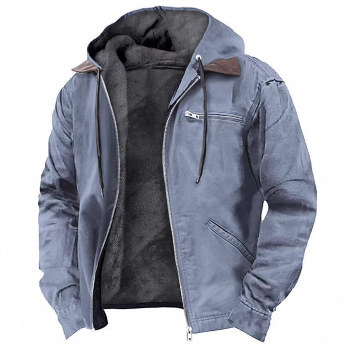 Nikolai | Klassische Vintage-Jacke für Herren mit Karomuster und Kapuze