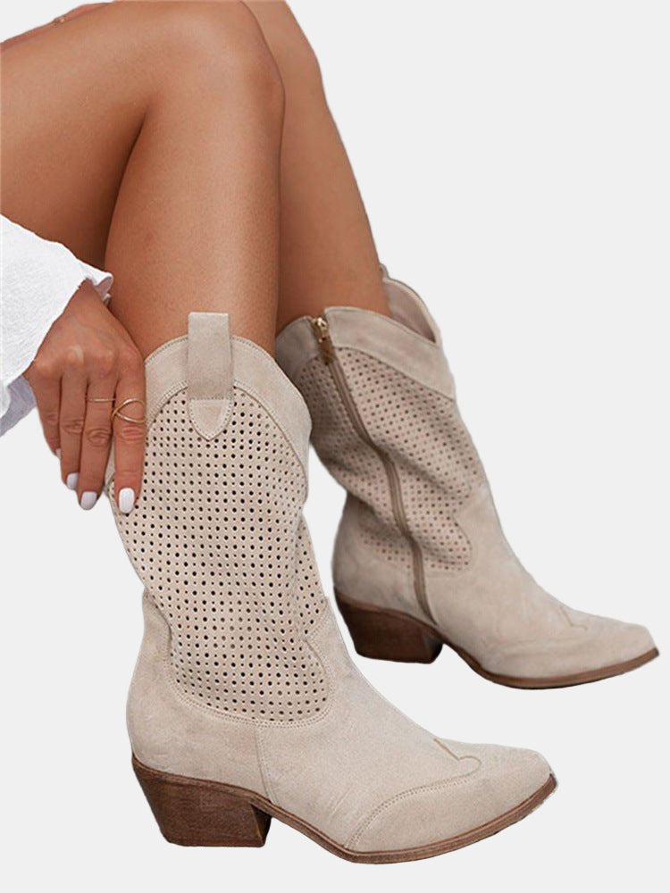 Piper | Perforierte Stiefeletten