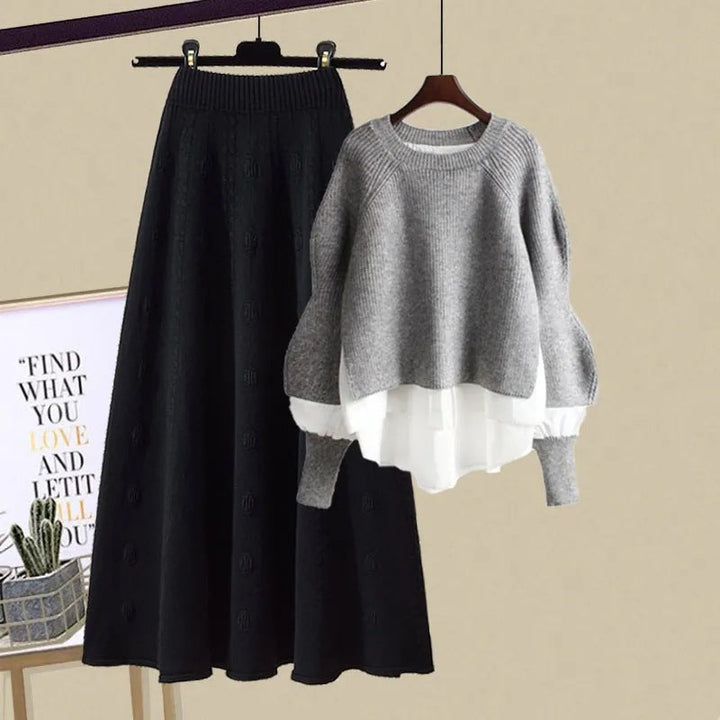 XENIA | Lockeres Sweatshirt und Rock für Damen