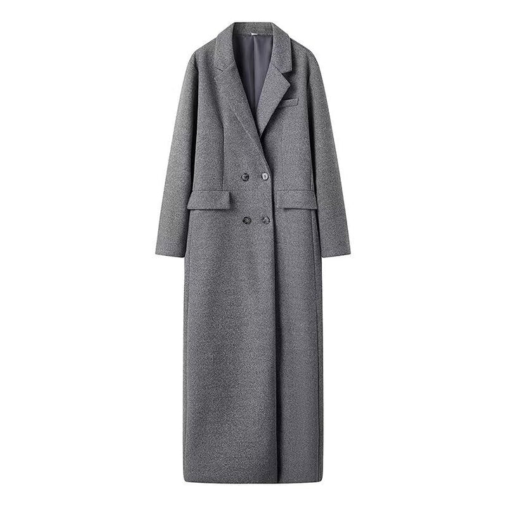 Damen Maxi-Mantel Oversized mit langen Ärmeln und Taschen
