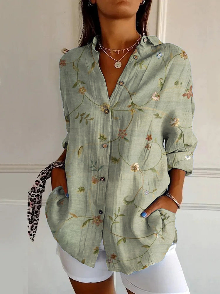 Milah | Elegantes Button-Up Hemd für Damen mit langen Ärmeln