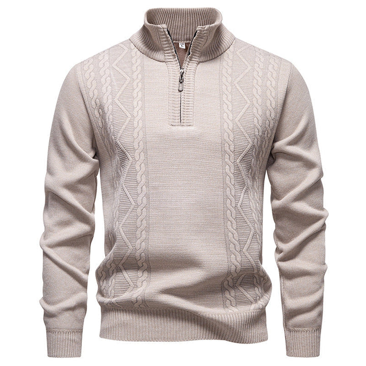Herren Langarm Zip-Pullover