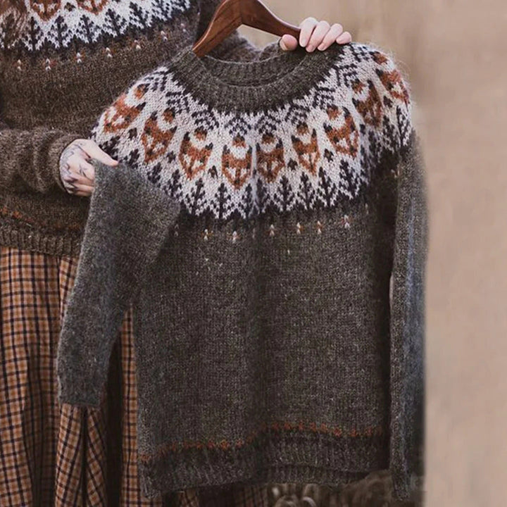 Anna | Bequemer Eleganter Pullover für Damen mit Rundhalsausschnitt