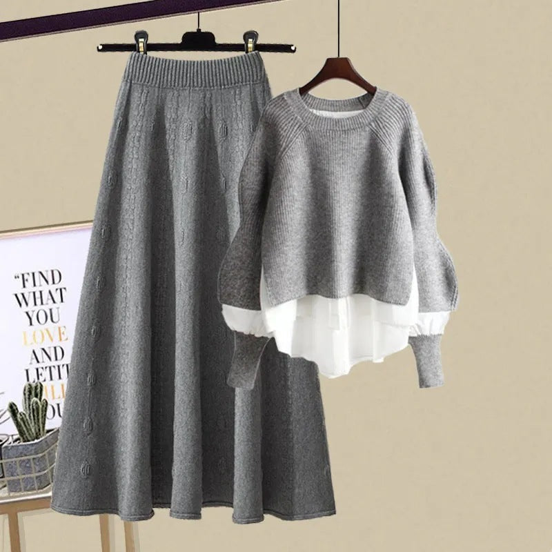 XENIA | Lockeres Sweatshirt und Rock für Damen