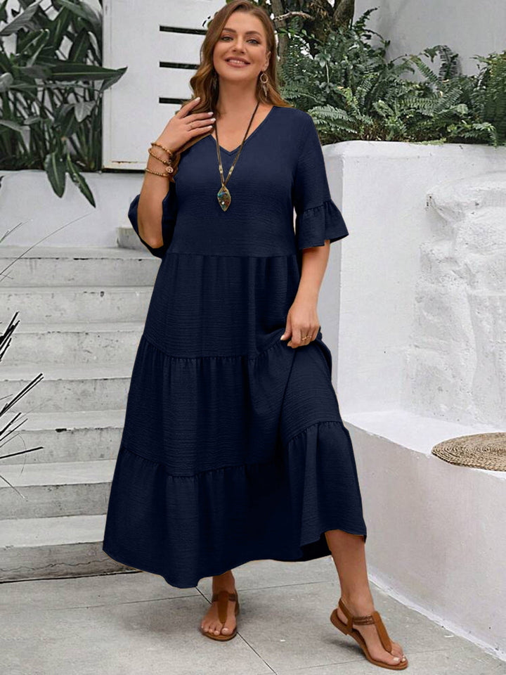 Avelisse | Anmutiges Fließendes Maxikleid für Damen mit Leoparden-Print