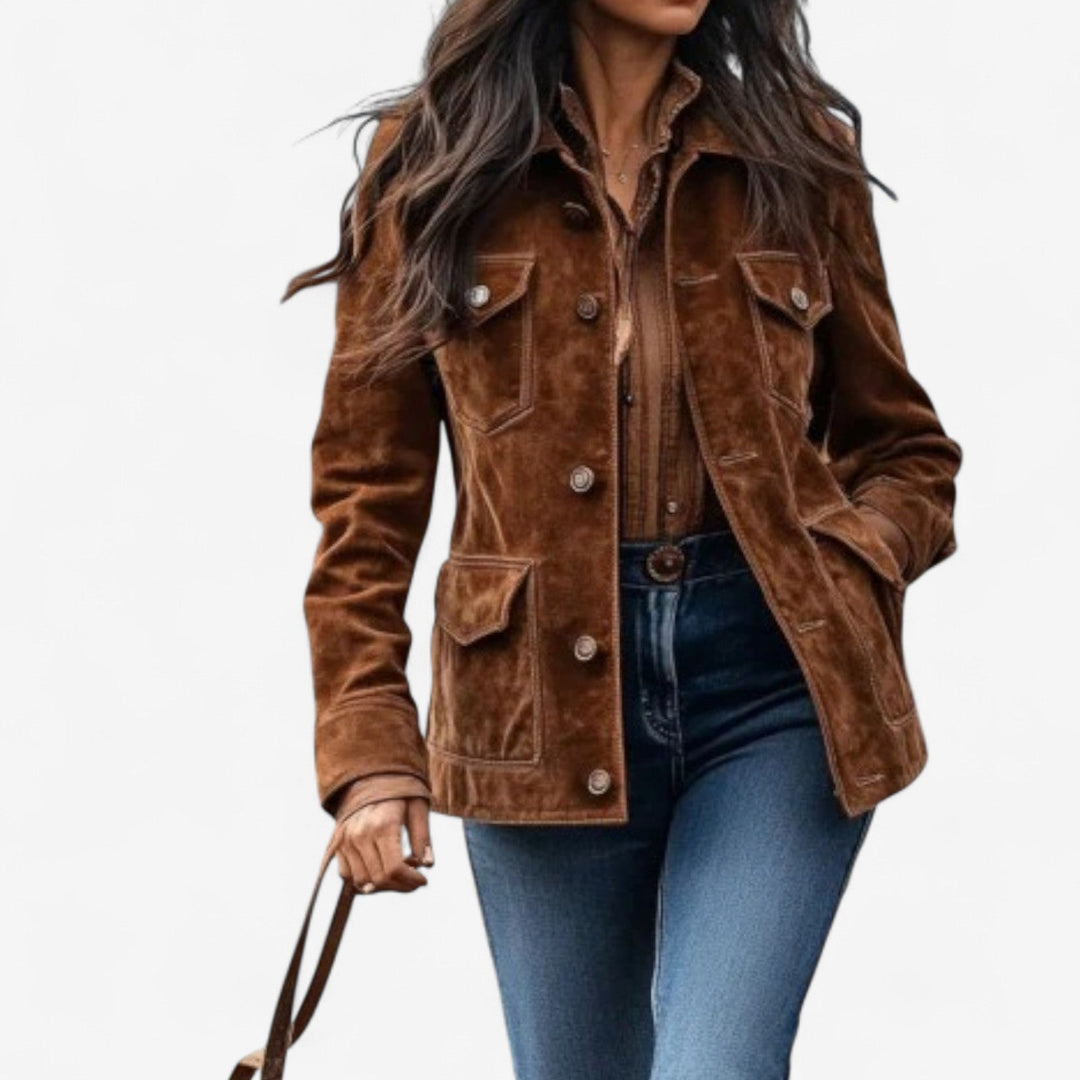 Magalie Boho-Stil Jacke für Damen mit langen Ärmeln