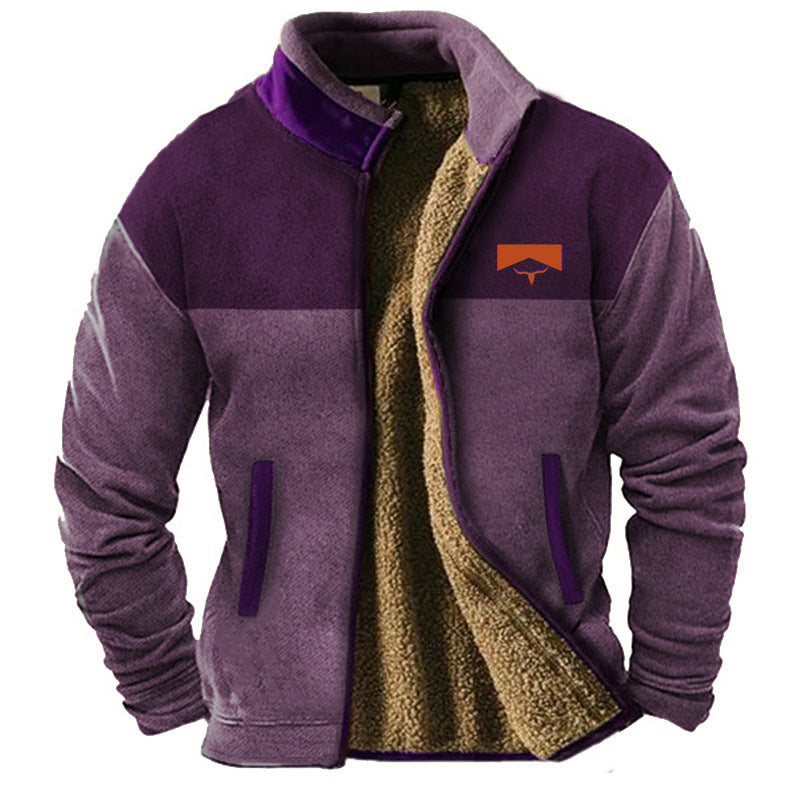 Matteo | Herren Freizeit Jacke mit Rundhalsausschnitt und langen Ärmeln