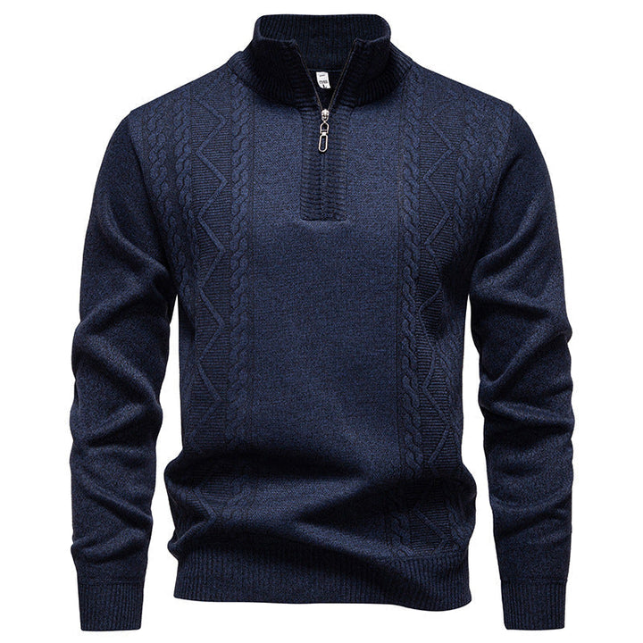 Herren Langarm Zip-Pullover