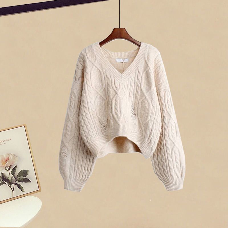 LIANE | Eleganter Strickpullover für Damen mit Fischschwanzrock