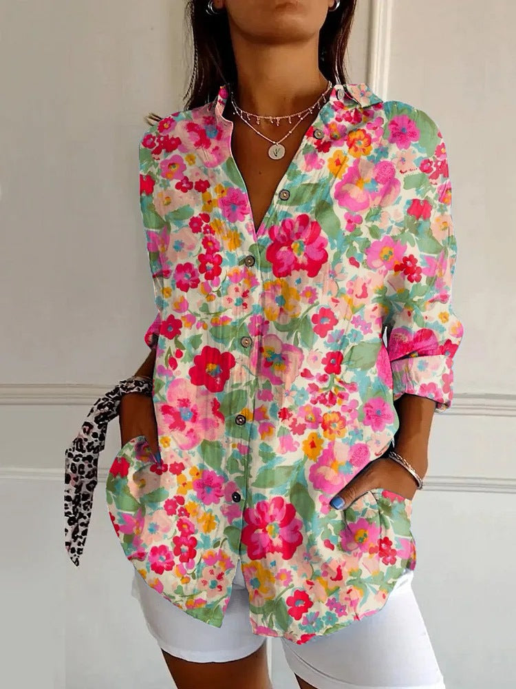 Milah | Elegantes Button-Up Hemd für Damen mit langen Ärmeln