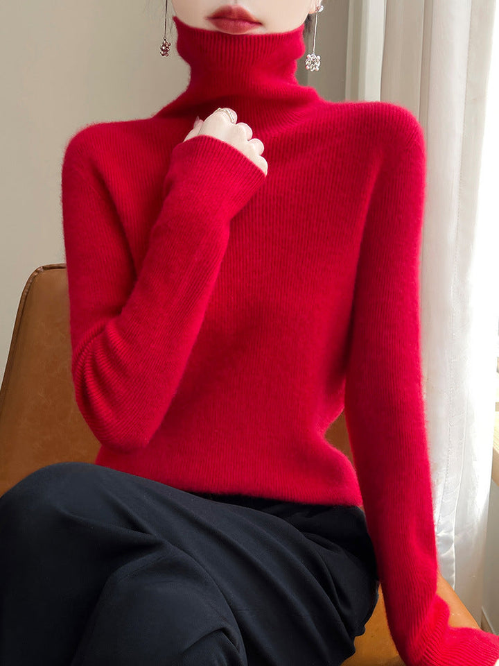 Damen Rollkragenpullover Slim Fit