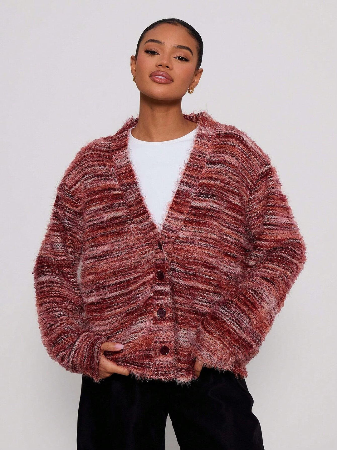 Damen Langarmpullover Oversized