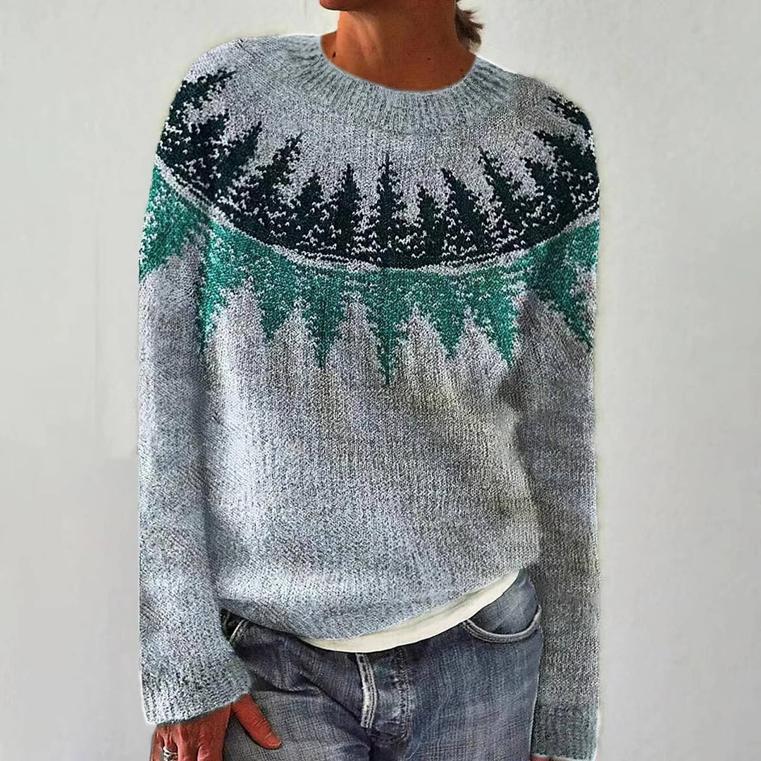Luna | Gemütlicher Retro-Pullover mit langen Ärmeln