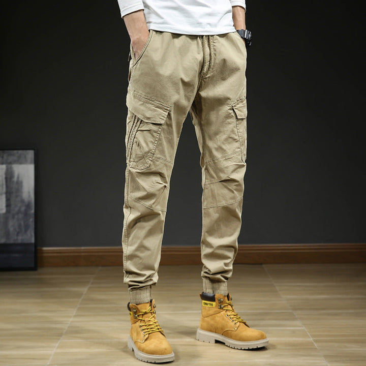 Herren Hosen mit Taschen und Kordelzug, Cargo