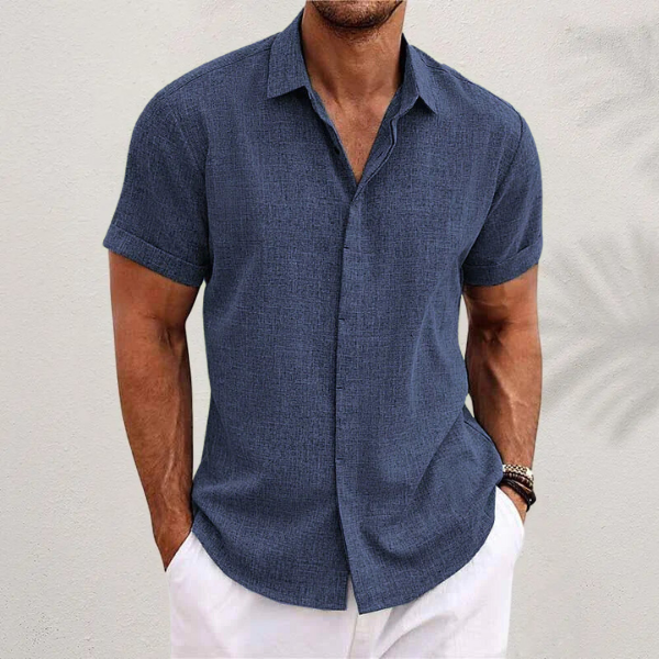 Giuseppe | Festes Hemd für Herren mit kurzen Ärmeln und langen Ärmeln