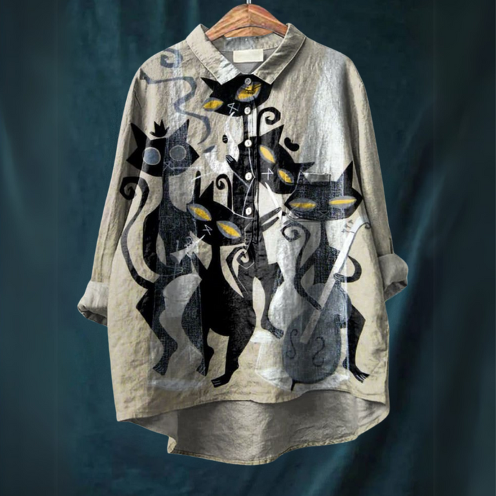 Lucy | Katzenkunst-Shirt