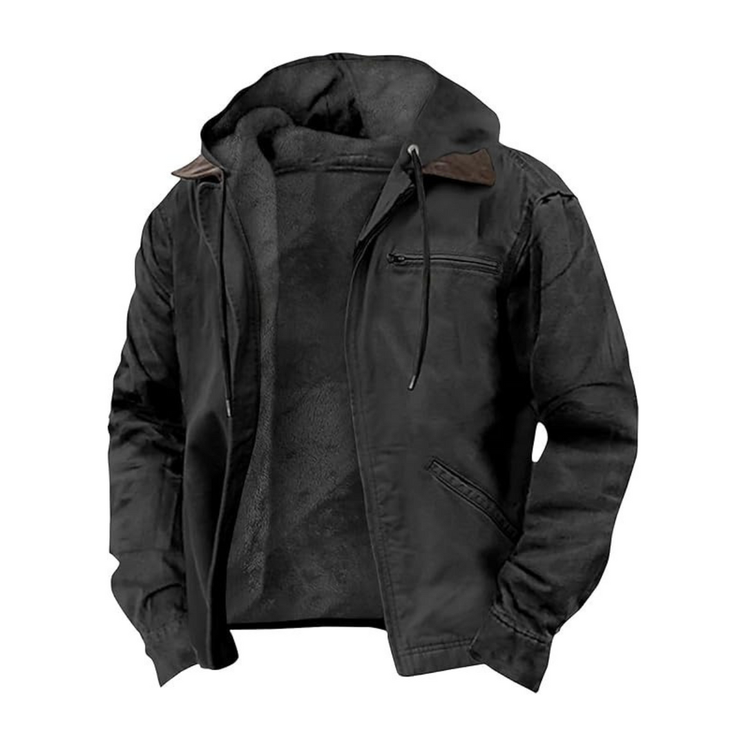 Nikolai | Klassische Vintage-Jacke für Herren mit Karomuster und Kapuze