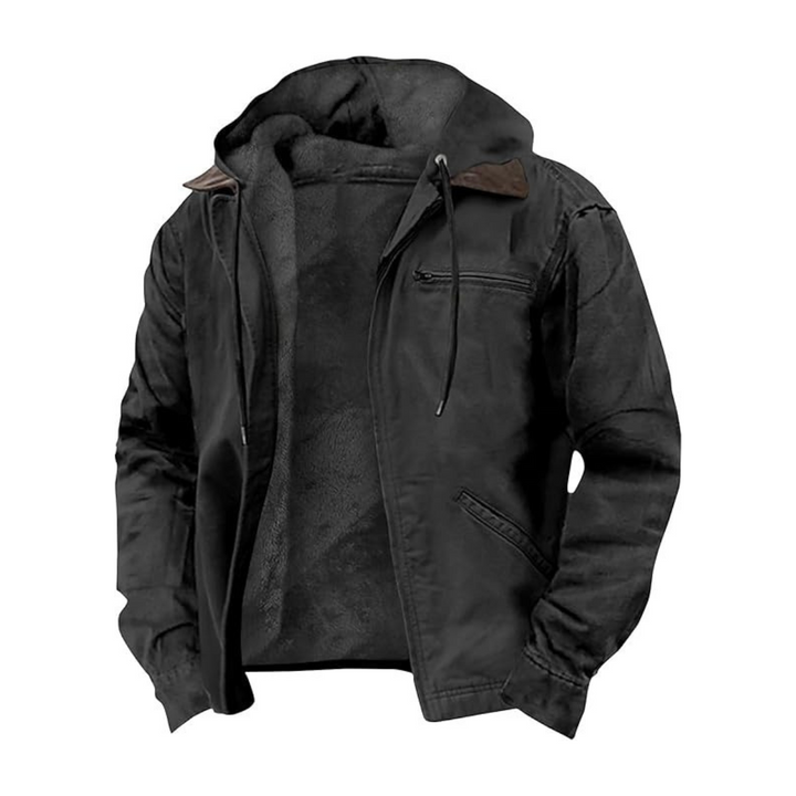 Nikolai | Klassische Vintage-Jacke für Herren mit Karomuster und Kapuze