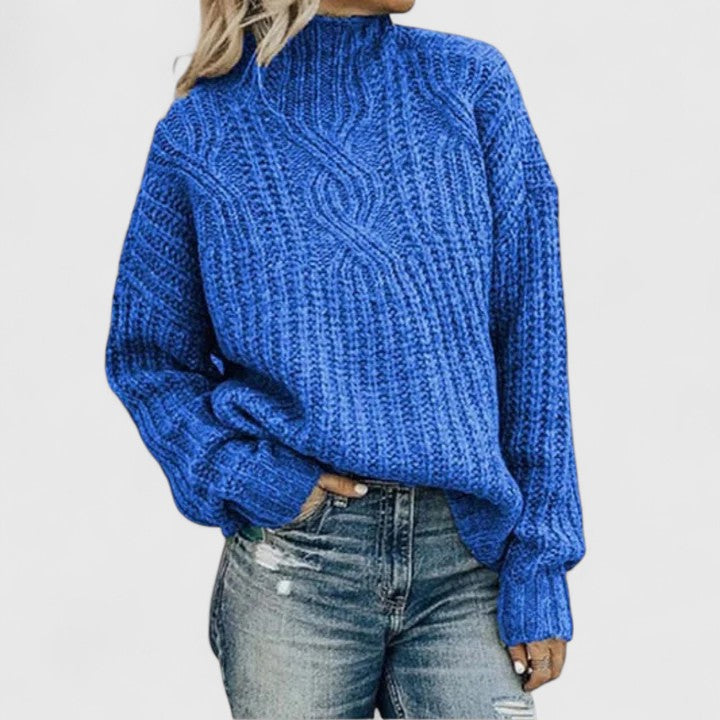 Annie- Eleganter Pullover für jeden Tag für Damen mit Rundhalsausschnitt