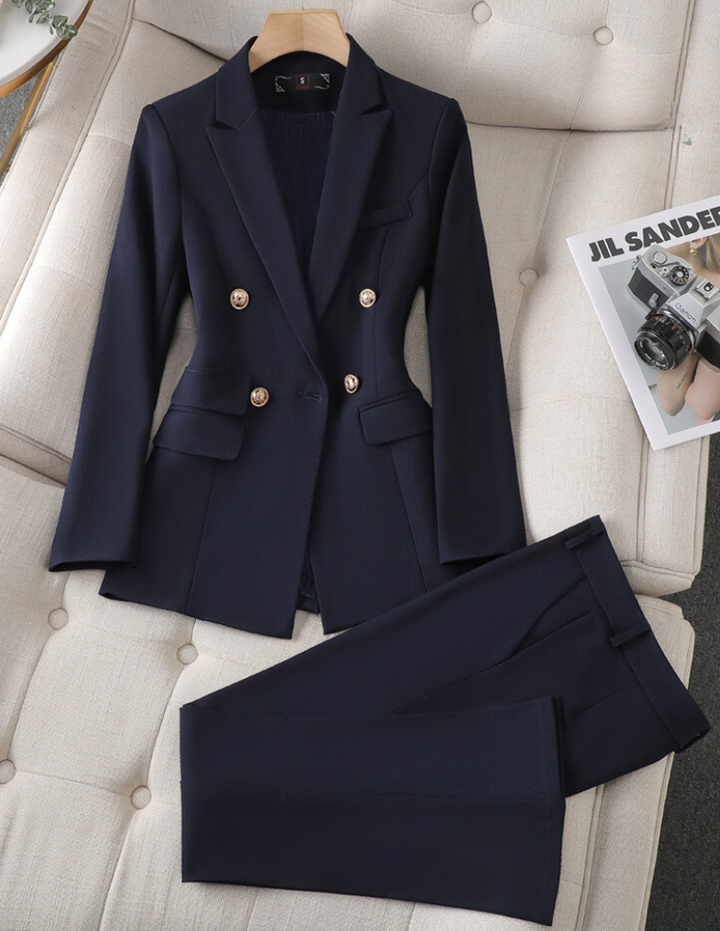 Leonie | Blazer Hosen Set für Damen mit hohem Bund
