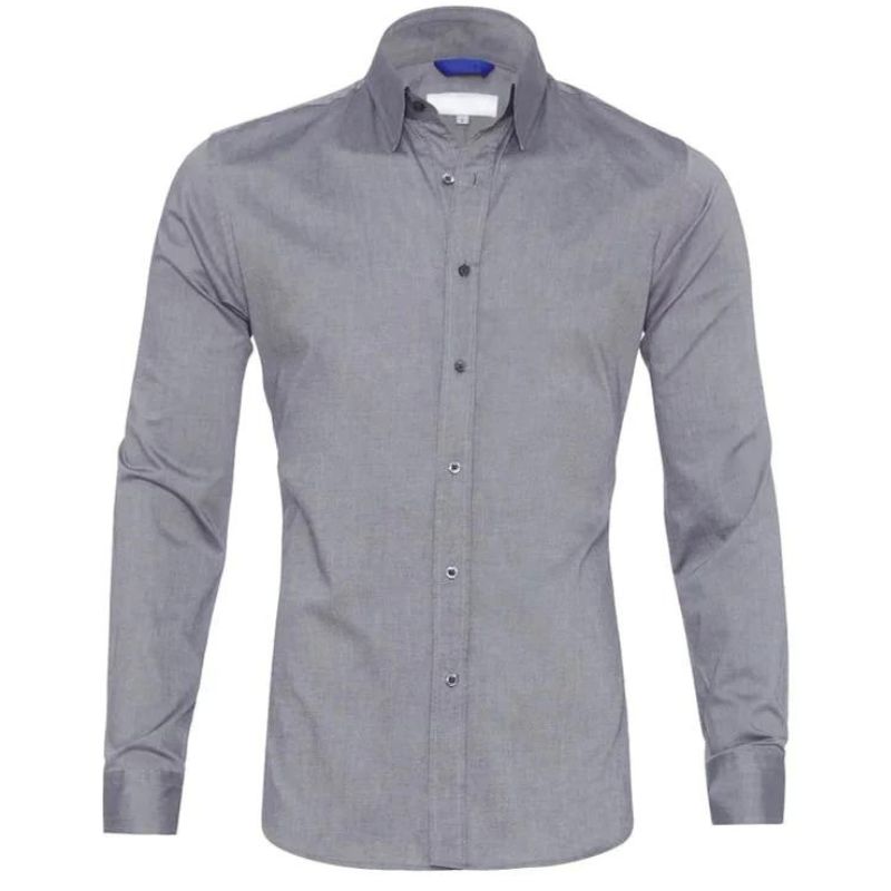 Gabriele | Knitterfreies Zip Up Hemd für Herren mit kurzen Ärmeln