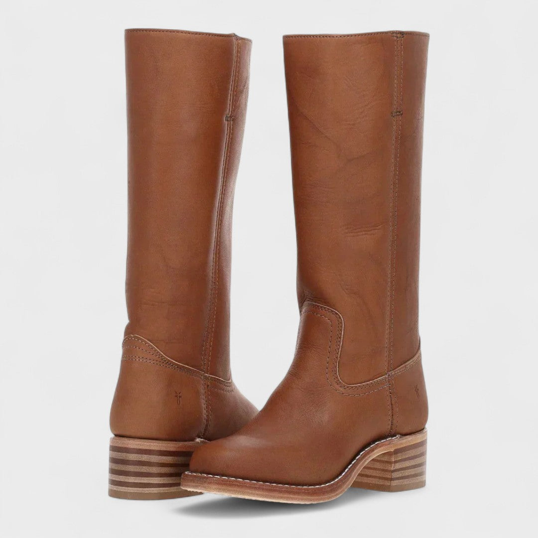 Aria | Klassische Cowboy-Stiefel für Damen mit flachem Absatz