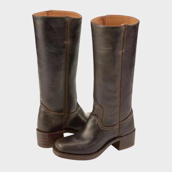 Aria | Klassische Cowboy-Stiefel für Damen mit flachem Absatz
