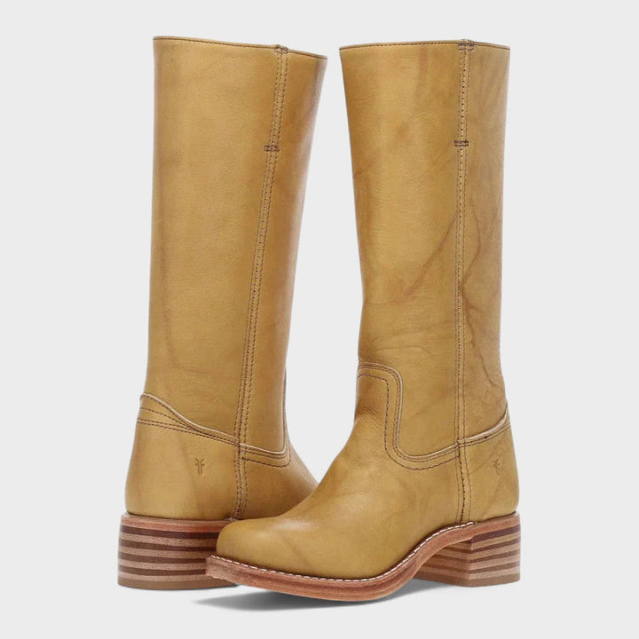 Aria | Klassische Cowboy-Stiefel für Damen mit flachem Absatz