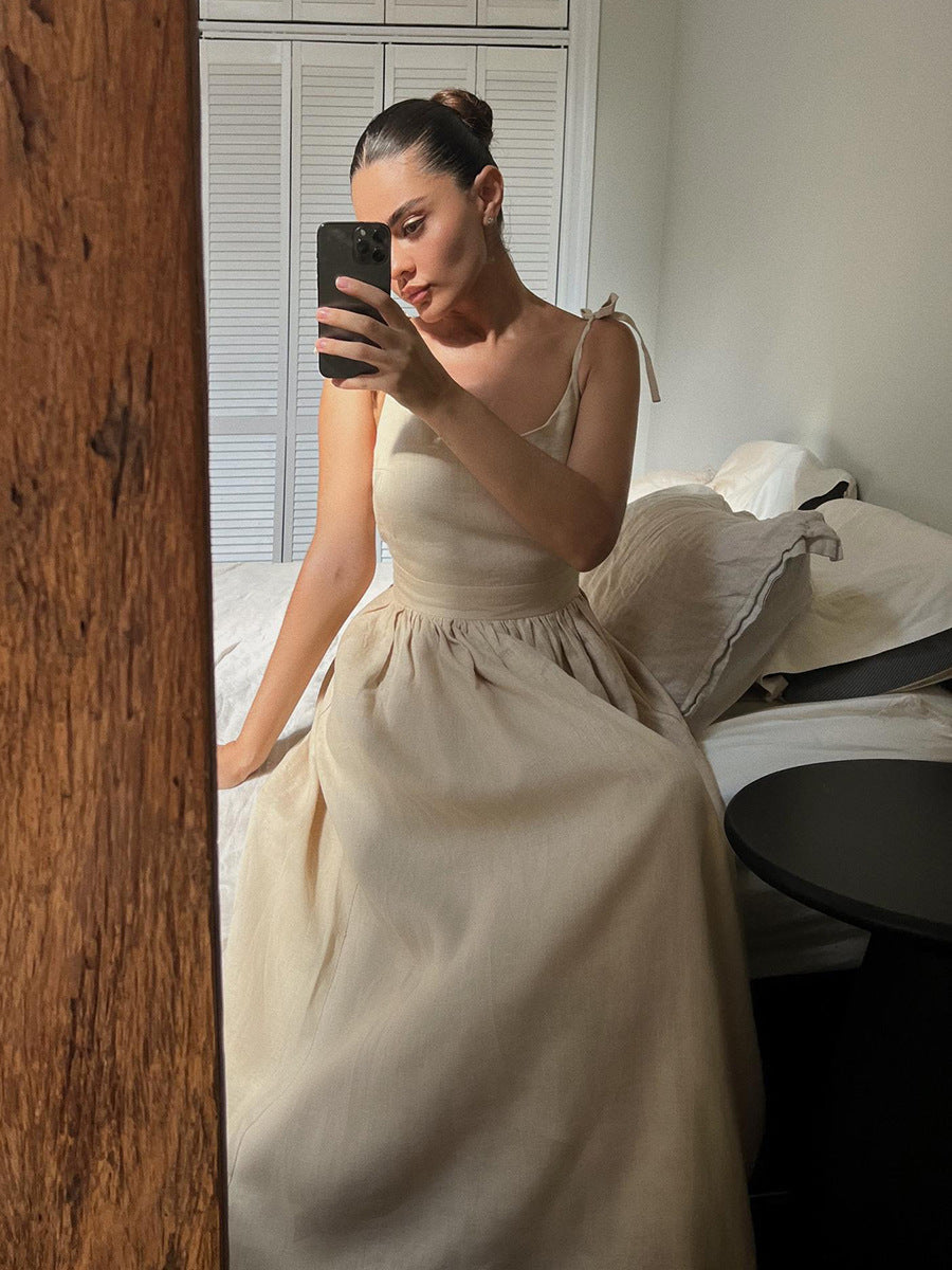 Zenaida | Chic Eleganz Maxikleid für Damen mit eckigem Ausschnitt