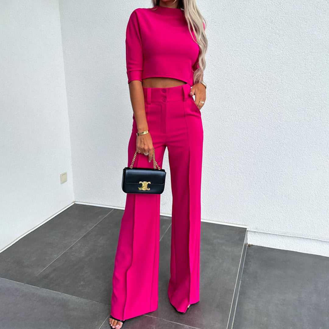 Chloe | Elegantes Zweiteiliges Set für Damen mit Rundhalsausschnitt