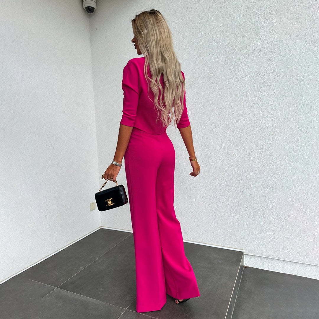 Chloe | Elegantes Zweiteiliges Set für Damen mit Rundhalsausschnitt