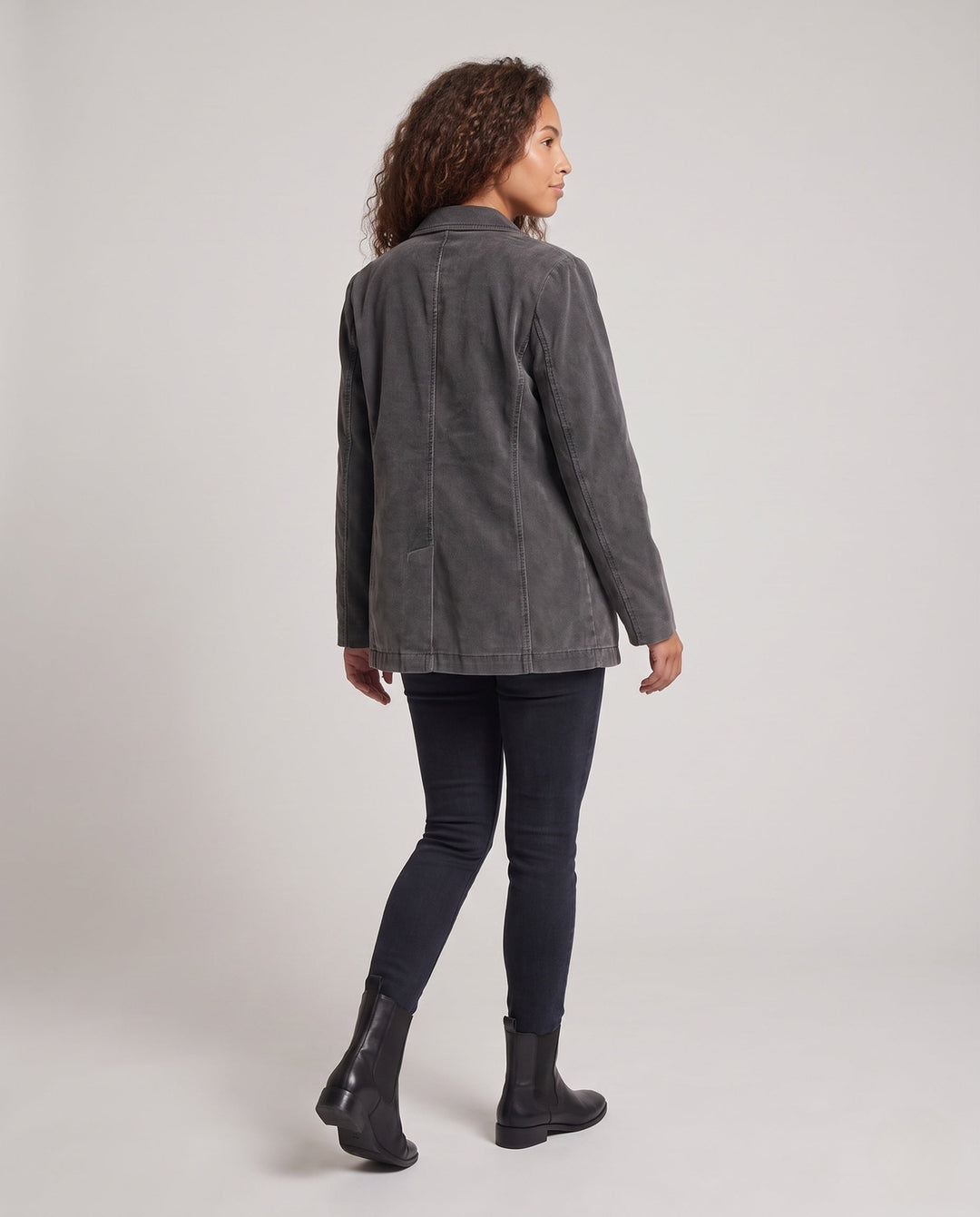Damen Blazer mit Reverskragen, Taschen und Knöpfen