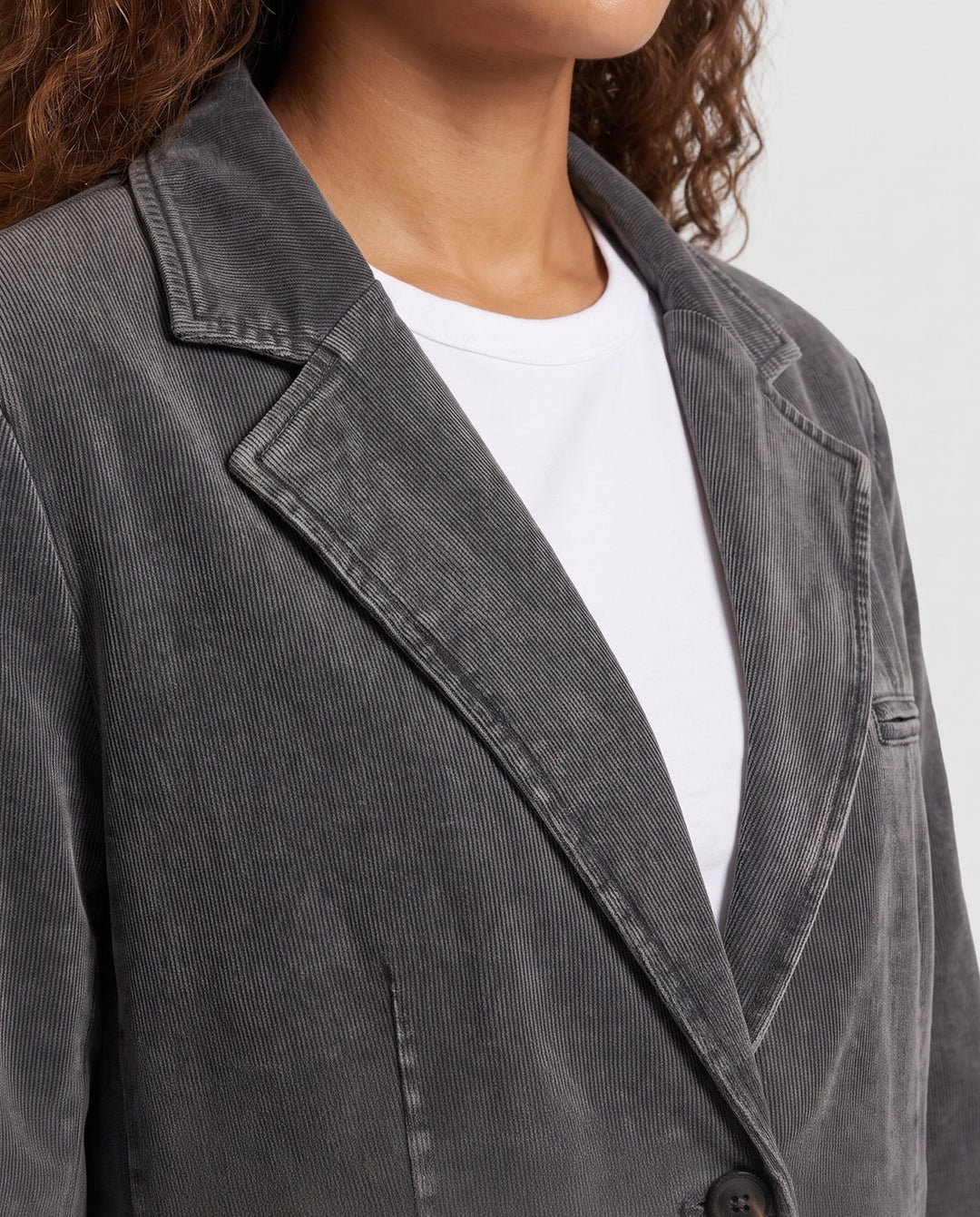 Damen Blazer mit Reverskragen, Taschen und Knöpfen