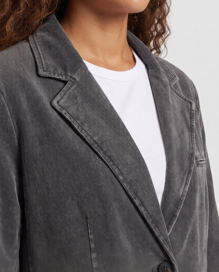 Damen Blazer mit Reverskragen, Taschen und Knöpfen