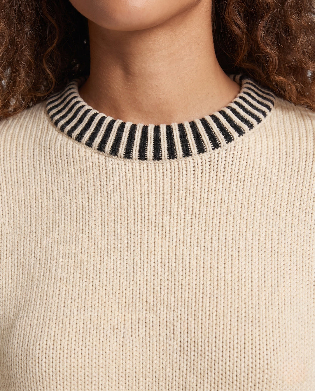 Maglione da donna con polsini a coste e motivo norvegese